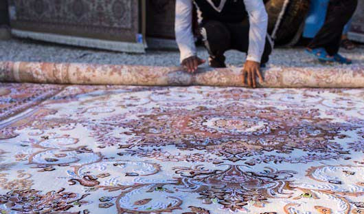 روش اصولی لول کردن قالی در قالیشویی بلوار فردوسی قم